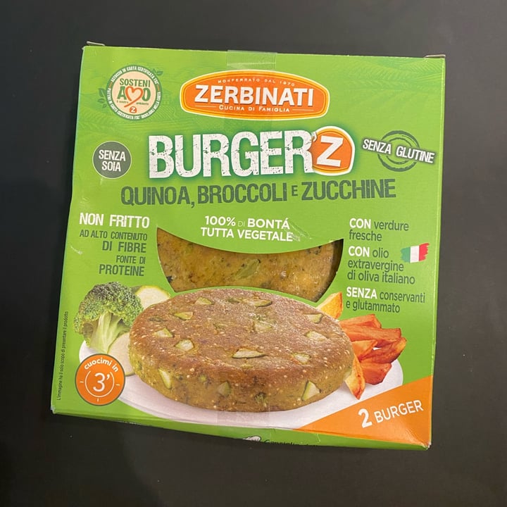 photo of Zerbinati Burger Quinoa, Broccoli E Zucchine shared by @topacieca on  13 Nov 2022 - review