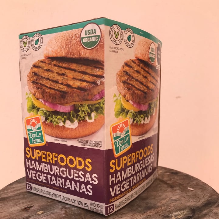 photo of Don Lee Farms Organic Superfoods Veggie Burger shared by @mar-ascencio on  05 Jul 2021 - review