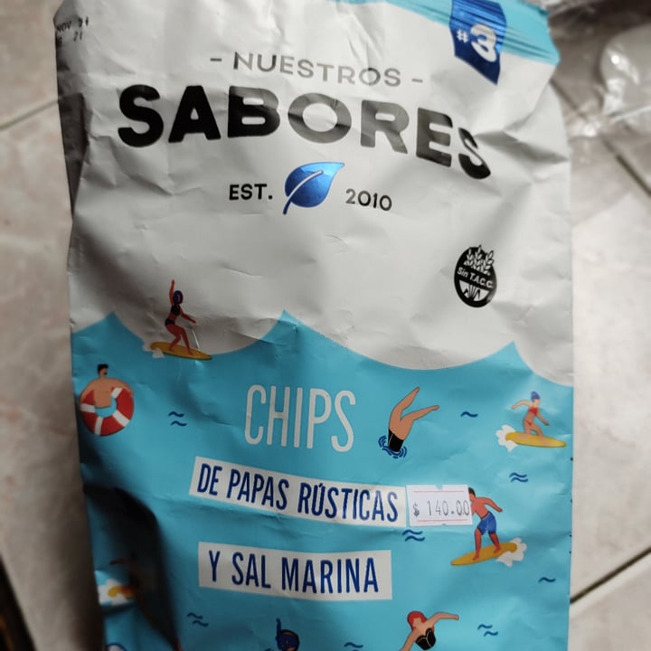 photo of Nuestros Sabores Chips de papas rústicas y sal marina shared by @gri12 on  21 Dec 2021 - review