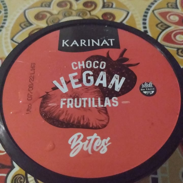 photo of Karinat Choco Vegan Frutillas Bites shared by @merysch on  11 Sep 2021 - review