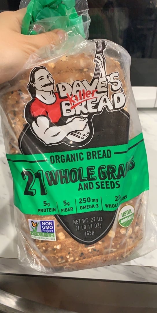 photo of Dave's Killer Bread 21 Whole Grains And Seeds Killer Breads shared by @lissette95 on  15 Jan 2020 - review
