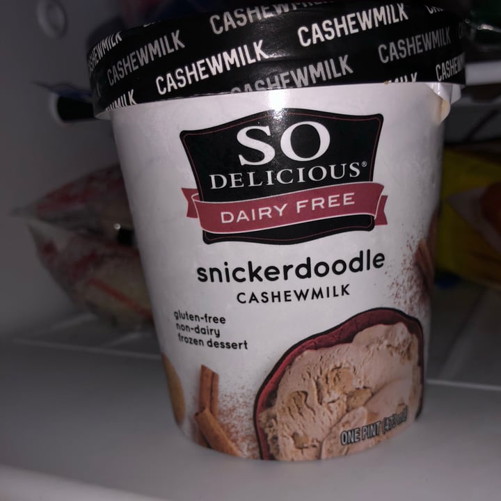 photo of So Delicious Dairy Free Snickerdoodle Cashewmilk Ice Cream shared by @flaherty on  02 Dec 2020 - review