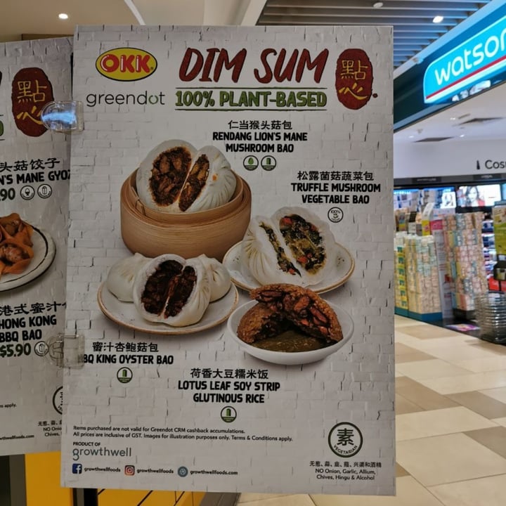 photo of Greendot Bedok Mall Truffle Mushroom Vegetable Bun shared by @ananelia on  11 Jun 2020 - review