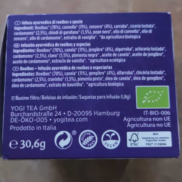 review photo of Yogi Tea Organic Rooibos shared by @weyard on 23 Feb 2022 - review