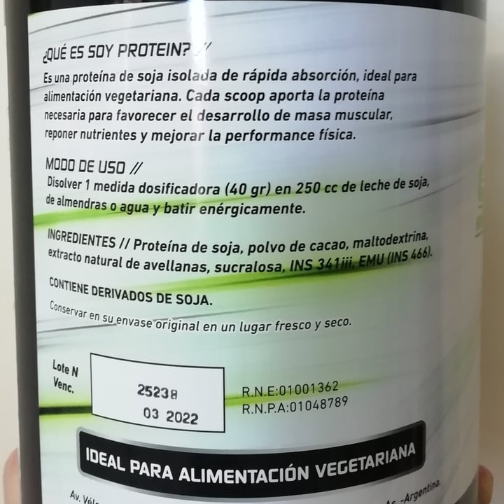 photo of Pulver Pulver - SoyProtein-chocolate Y Avellanas shared by @nanaesquivel on  09 Mar 2021 - review