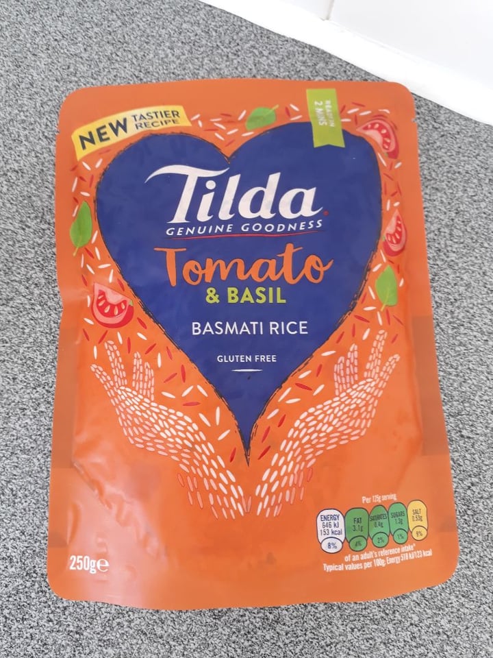 photo of Tilda Tomato and basil basmati rice shared by @bcjw57 on  01 Mar 2020 - review