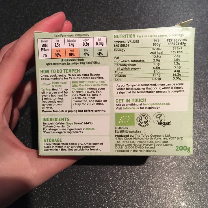 photo of The Tofoo Co. Tempeh shared by @maryhawk on  26 Apr 2021 - review