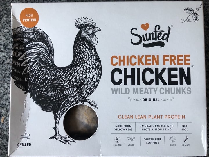 photo of Sunfed Sunfed® Chicken Free Chicken™ Wild Meaty Chunks shared by @warrensreviews on  04 Apr 2020 - review