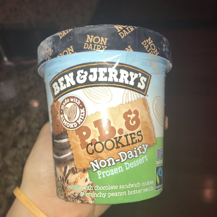 photo of Ben & Jerry's P.B. & Cookies Non-Dairy Frozen Dessert shared by @mfretland on  25 Apr 2020 - review