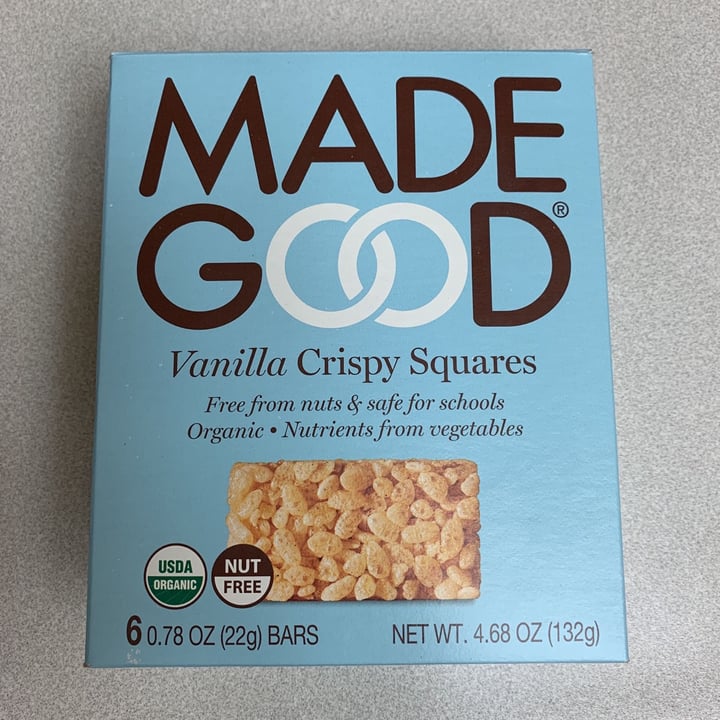 photo of Made Good Vanilla Crispy Squares shared by @cvondopher on  29 Apr 2020 - review