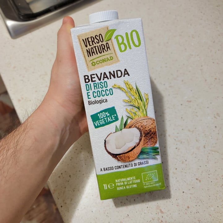 photo of Verso Natura Conad Bio  Bevanda di riso e cocco biologica shared by @jamesvflour on  06 Jul 2022 - review