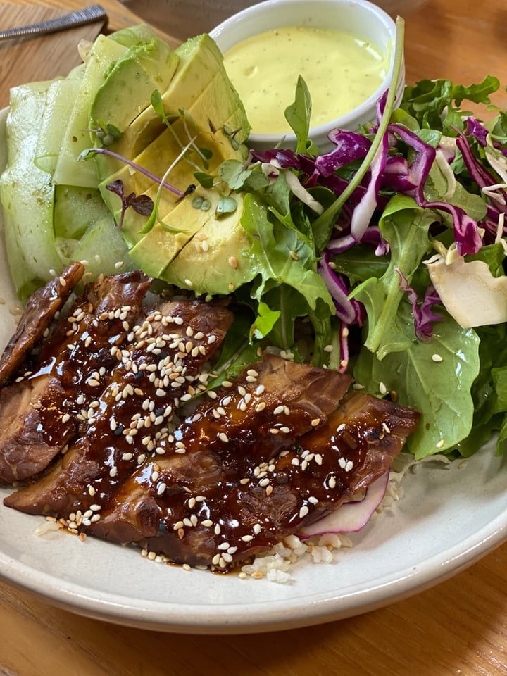 review photo of Little Bird Organics. Teriyaki Tempeh Donbur shared by @vegville on 03 Jan 2020 - review