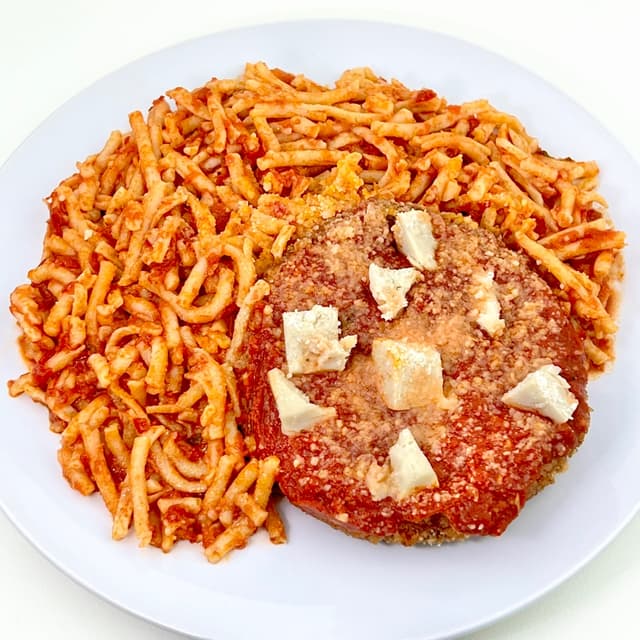 菜肴“Soy Chicken Parmesan”的照片
