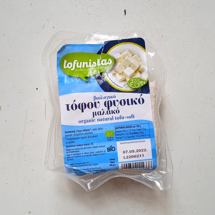 photo of Tofunistas Organic Natural Tofu Soft shared by @evansarantis on  01 Apr 2022 - review