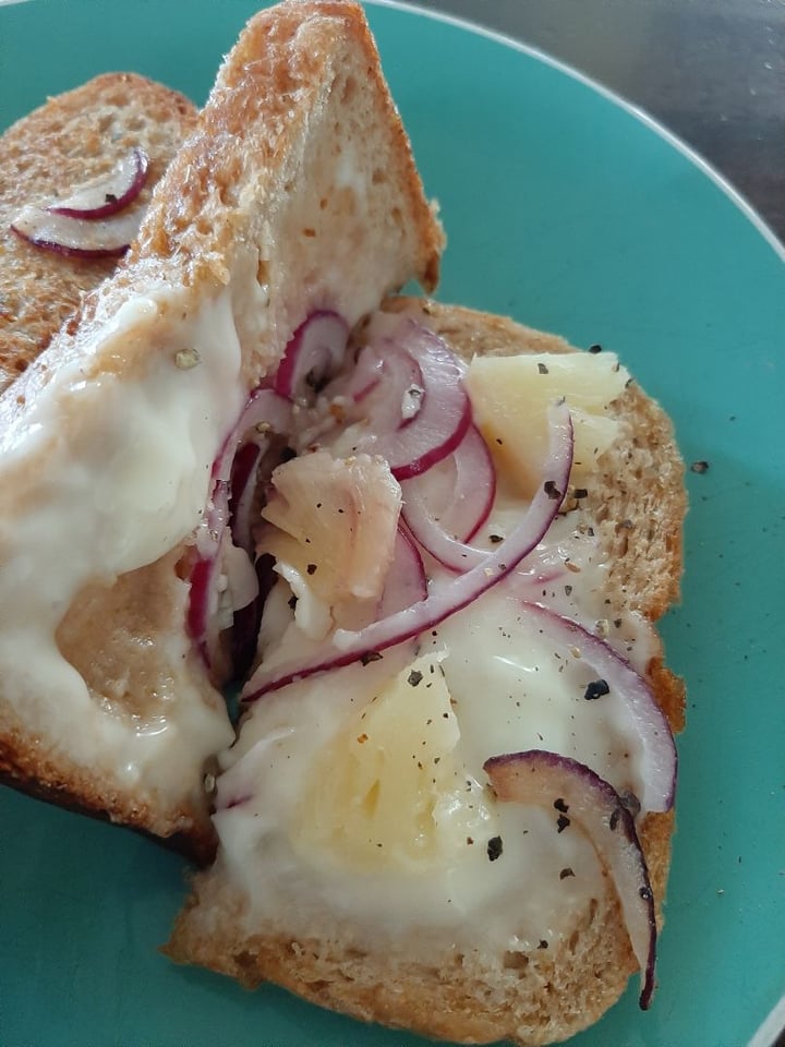 review photo of The Alternative Dairy Co. Dairy Free Mozzarella Style Block shared by @steffbelly on 22 Apr 2020 - review