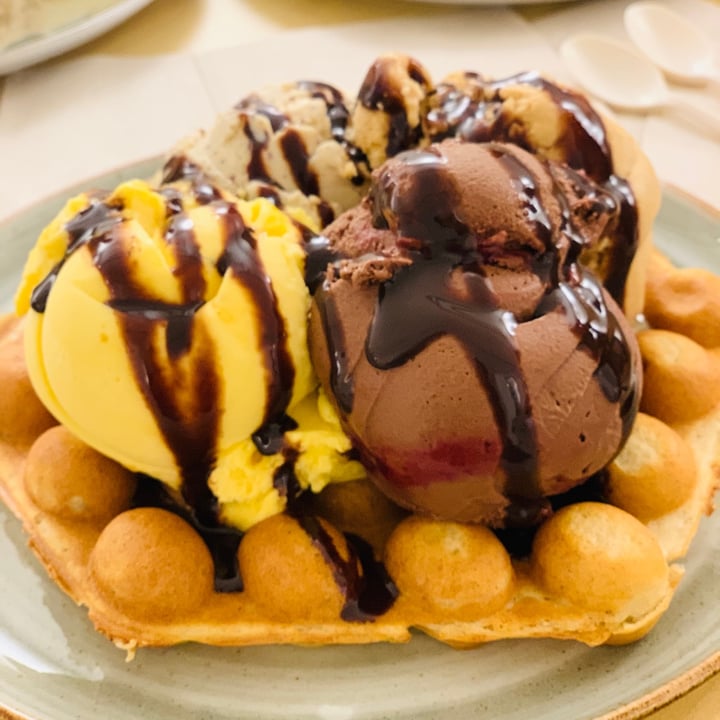 photo of Sharbets Vegan Waffle shared by @luchovg on  06 Sep 2020 - review