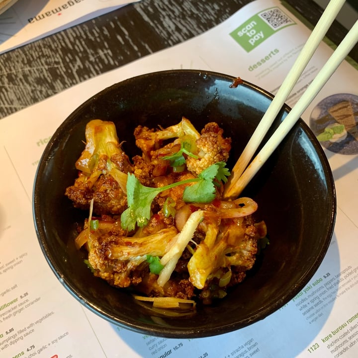 photo of Wagamama Bang Bang Cauliflower shared by @vegneve on  04 Jun 2021 - review