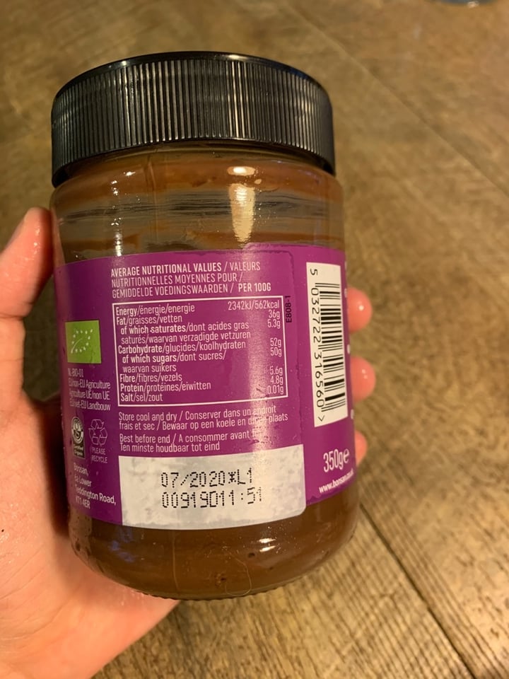 photo of Bonsan Vegan Chocolate Spread shared by @yasminchia on  04 Mar 2020 - review