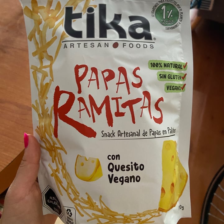 photo of Tika Papas ramitas  con quesito vegano shared by @vale2cq on  07 Mar 2021 - review