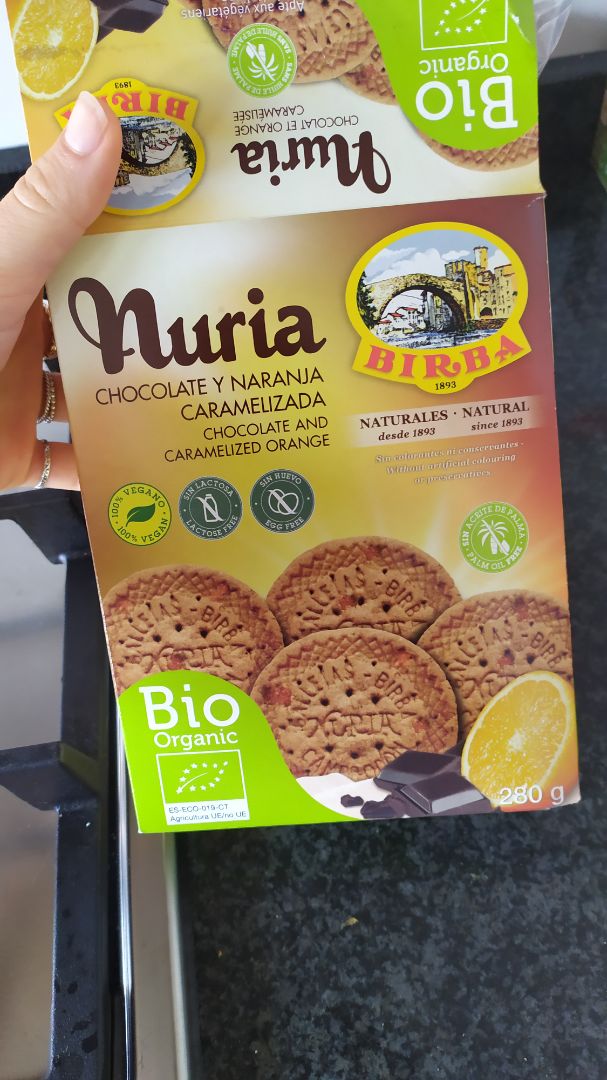 photo of Birba Nuria chocolate y naranja caramelizada (galletas) shared by @elenamg2000 on  19 Mar 2020 - review