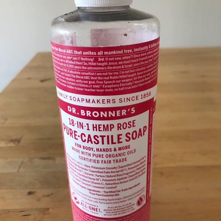 photo of Dr. Bronner's 18 in 1 Hemp Rose Pure-Castile Soap shared by @mels13 on  05 Apr 2021 - review