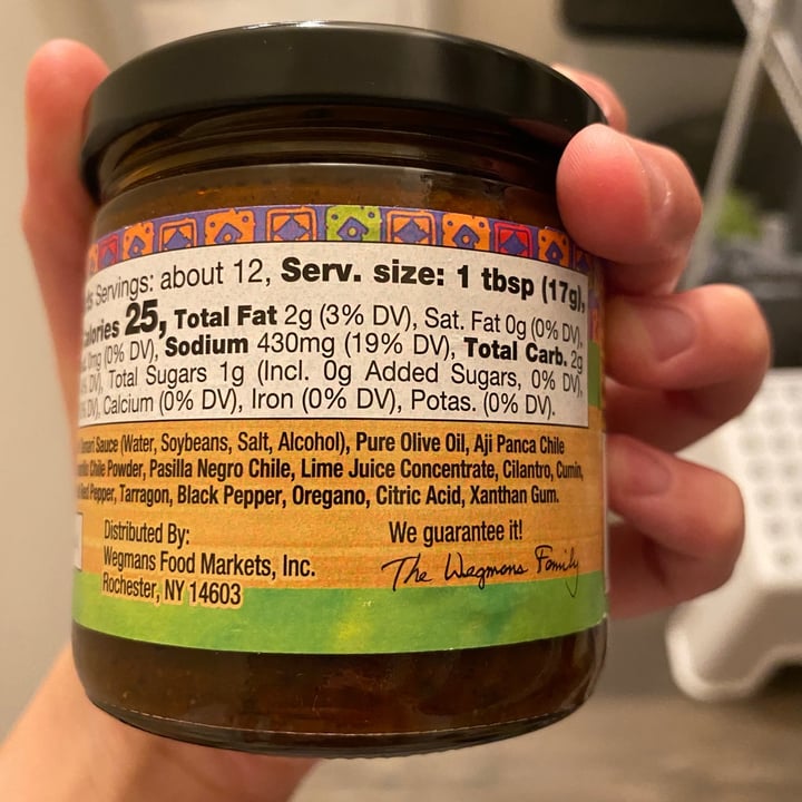 photo of Wegmans Peruvian style marinade shared by @rupertandhopperbuns on  27 Jun 2021 - review