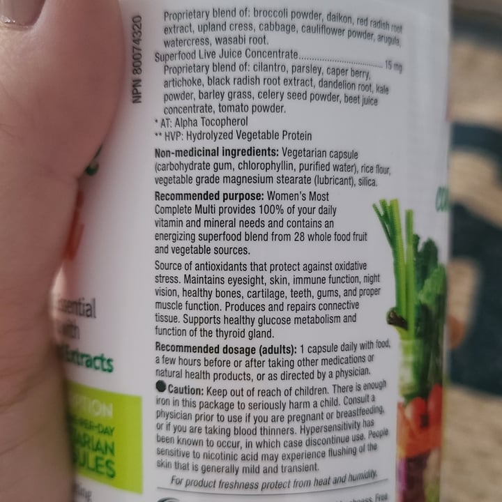 photo of Webber Naturals Multivitamin For Women shared by @liljessicakes on  26 Feb 2022 - review