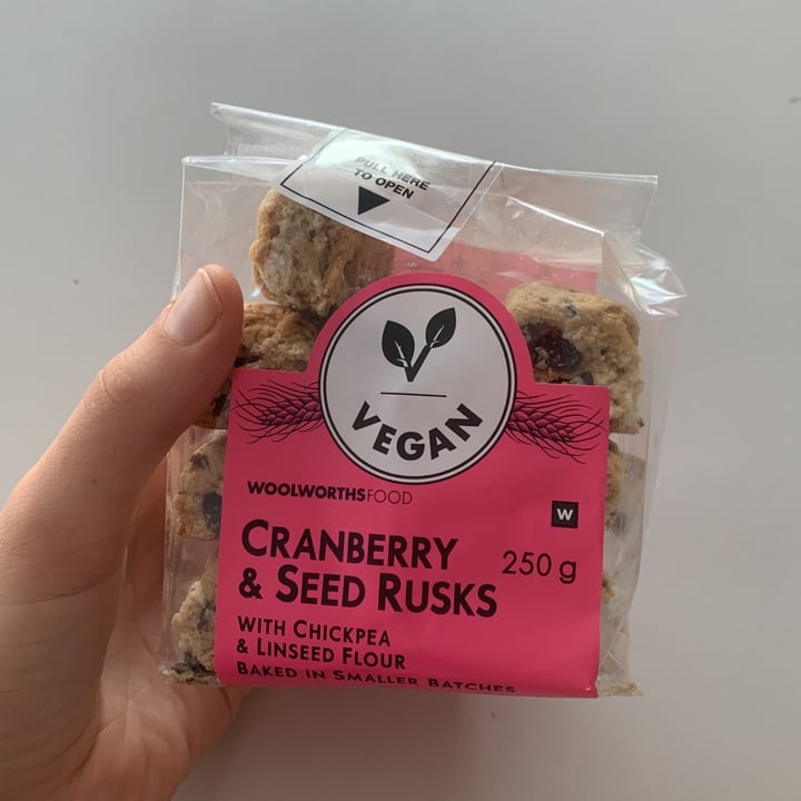 photo of Woolworths Food Cranberry & Seed Rusks shared by @jennaacatherine on  26 Jan 2021 - review
