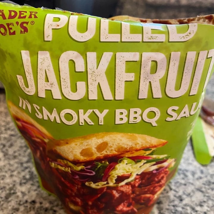review photo of Trader Joe's Pulled Jackfruit in Smoky BBQ Sauce shared by @jenniferchristine on 02 Jul 2021 - review