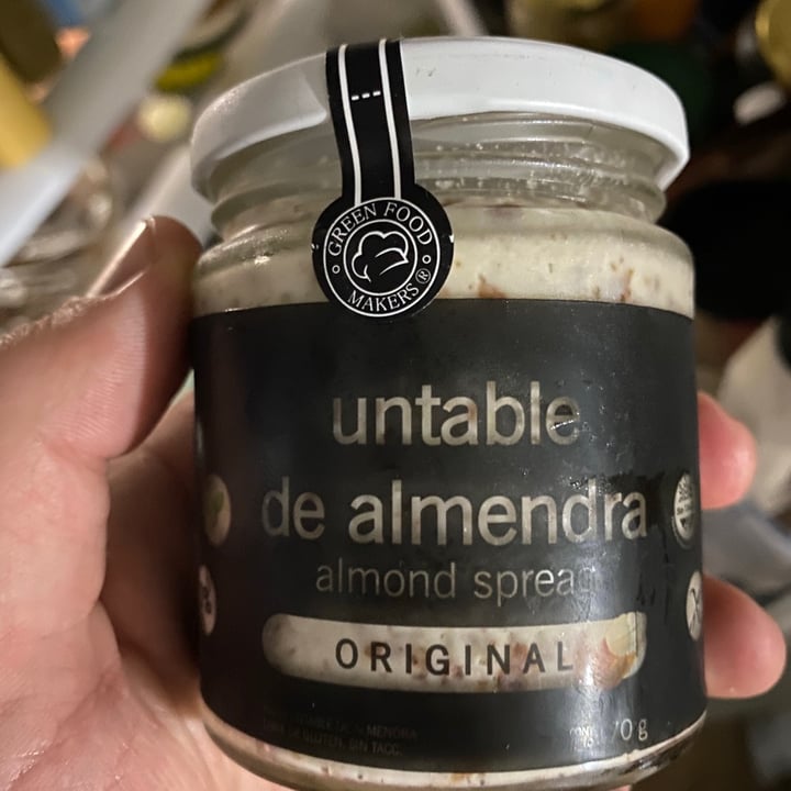 photo of Green Food Makers Untable De Almendras Original shared by @pablorabot on  04 Aug 2021 - review