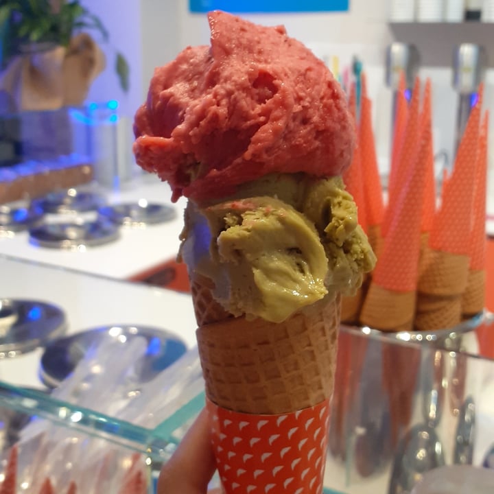 photo of Gelato elementare Gelato Lampone e Pistacchio Salato shared by @fra102030 on  28 Jul 2022 - review