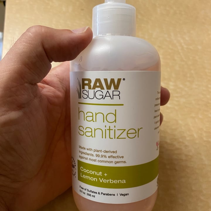 photo of Raw Sugar Coconut + Lemon Verbena Hand Sanitizer shared by @pokemike65 on  20 Nov 2020 - review