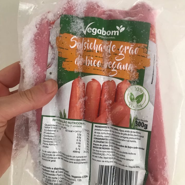 review photo of Vegabom Salsicha de grão de bico shared by @monicat on 22 Jul 2022 - review