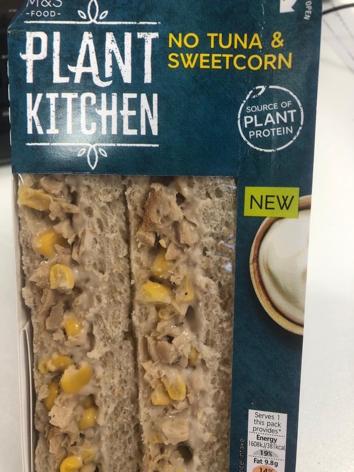 photo of Plant Kitchen (M&S) No Tuna & Sweetcorn shared by @kikisparks on  21 Mar 2020 - review