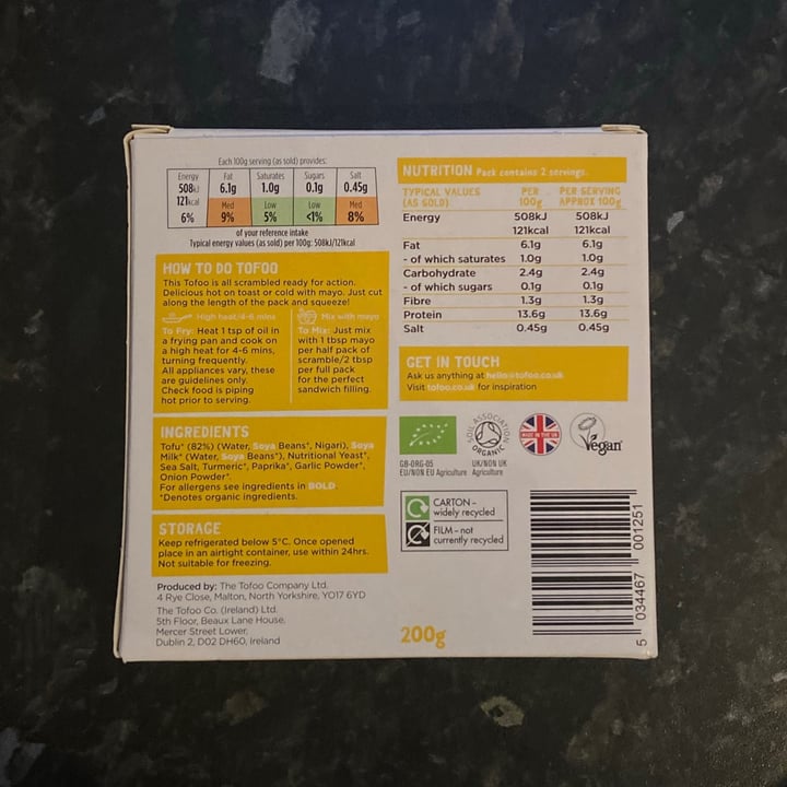 review photo of The Tofoo Co. Scrambled shared by @thediabeticvegan on 08 Jun 2021 - review