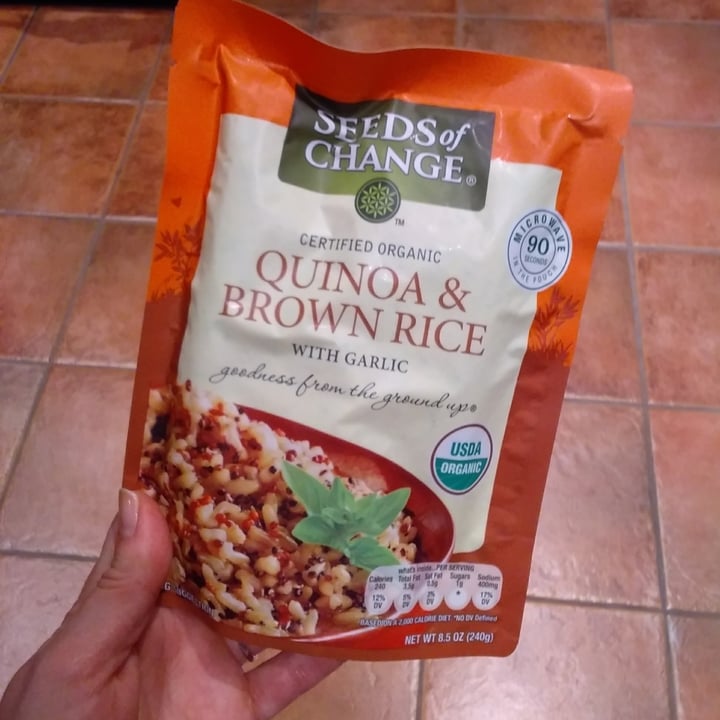 photo of Seeds of Change Quinoa and Brown Rice with Garlic shared by @tcrock33 on  01 Jan 2021 - review