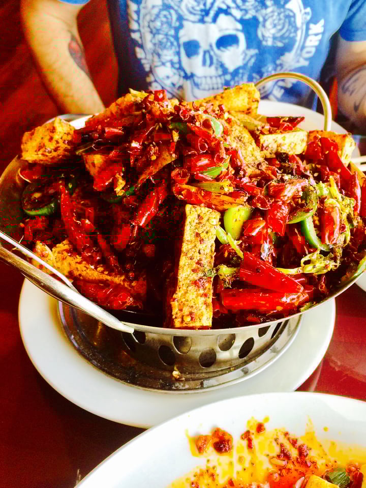 review photo of Spiced Chinese Restaurant Spicy Tofu Dry Hot Pot shared by @seattledave on 29 Mar 2018 - review