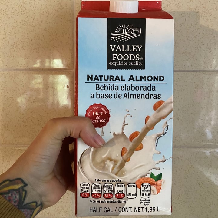 photo of Valley Foods Leche de Almendra shared by @adhara on  30 May 2020 - review