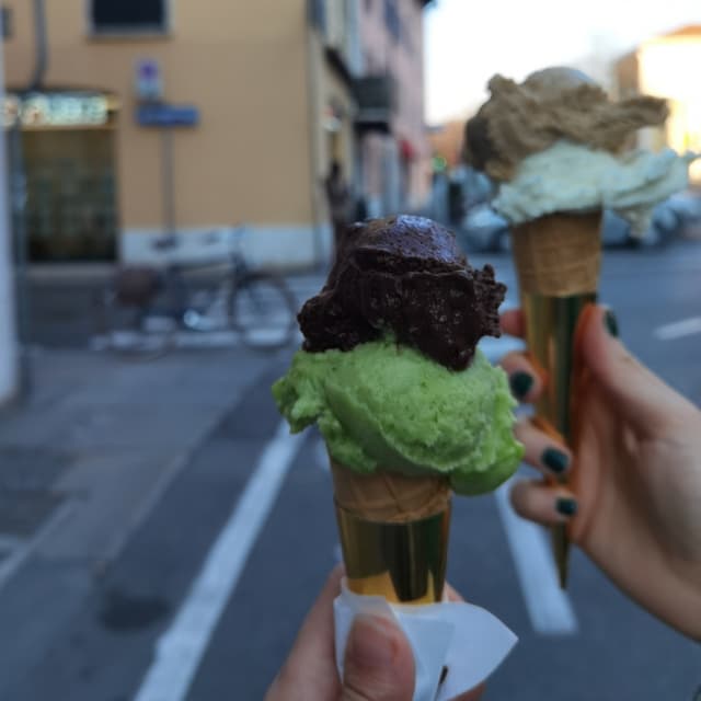 Foto del piatto “Gelato al cioccolato Extra Fondente”