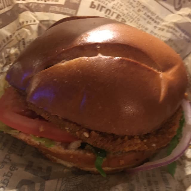菜肴“Schnitzel  burger”的照片