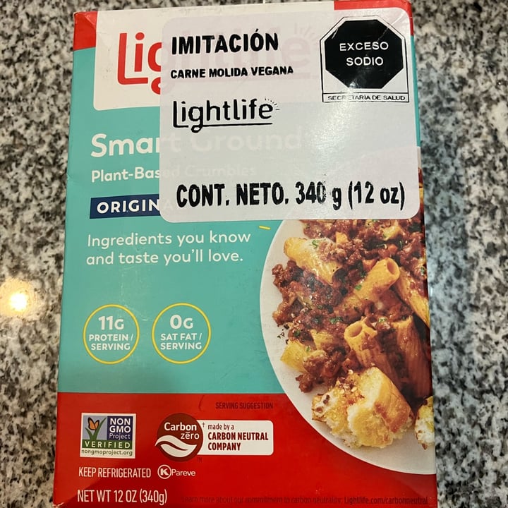 photo of Lightlife Smart Grounds Plant Based Crumbles Original shared by @enriquegg on  22 Jul 2022 - review