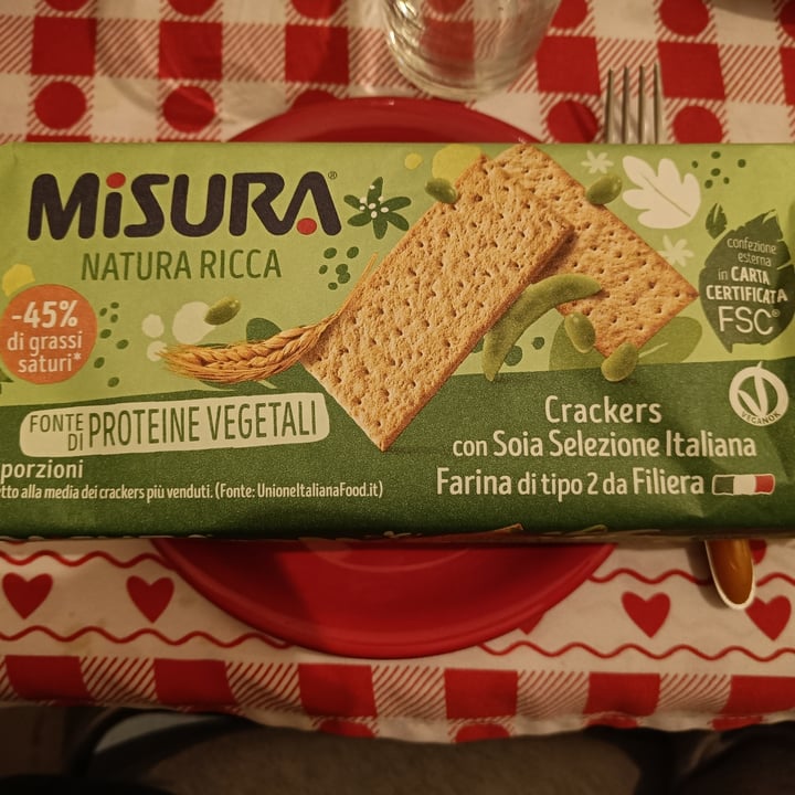 photo of Misura Crackers con Soia Selezione Italiana - Natura Ricca shared by @giuliacott on  31 Oct 2022 - review