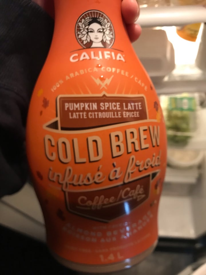 photo of Califia Farms Pumpkin Spice Latte Cold Brew Coffee With Almond Milk shared by @kendallstephan on  19 Sep 2019 - review