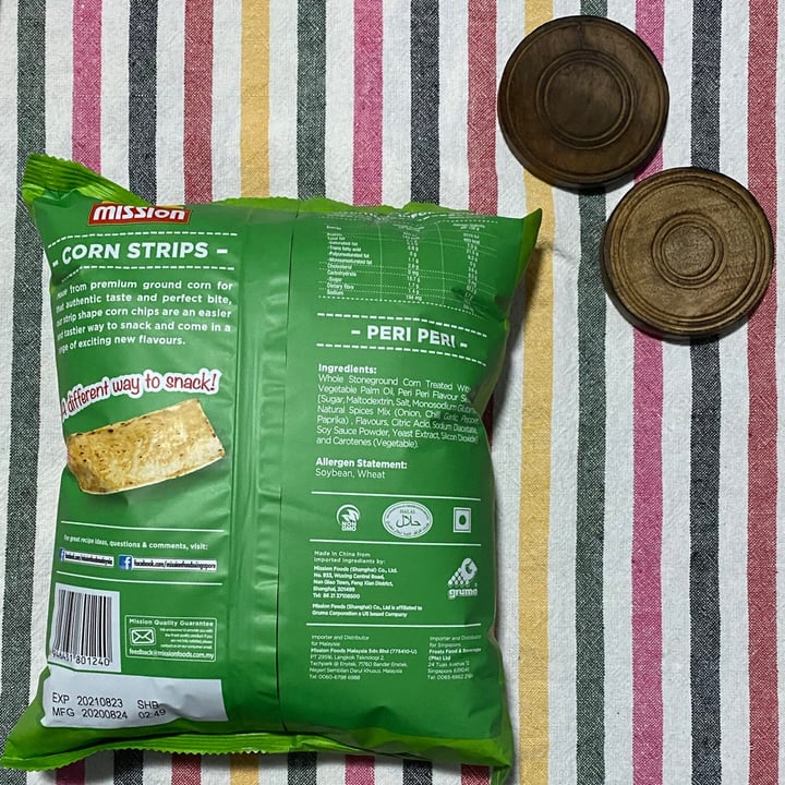 photo of Mission Foods Corn Strips Peri Peri shared by @thatsassymomo on  31 Dec 2020 - review
