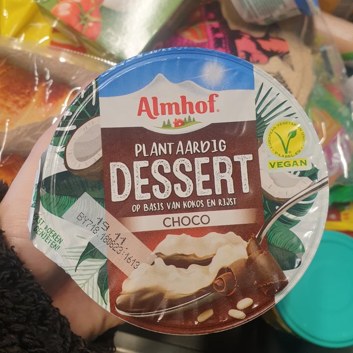 review photo of Almhof Plantaardig dessert choco shared by @natachadesmet on 09 Nov 2022 - review