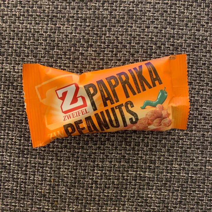 photo of Zweifel Paprika peanuts shared by @veganusefulinfo on  13 Mar 2022 - review