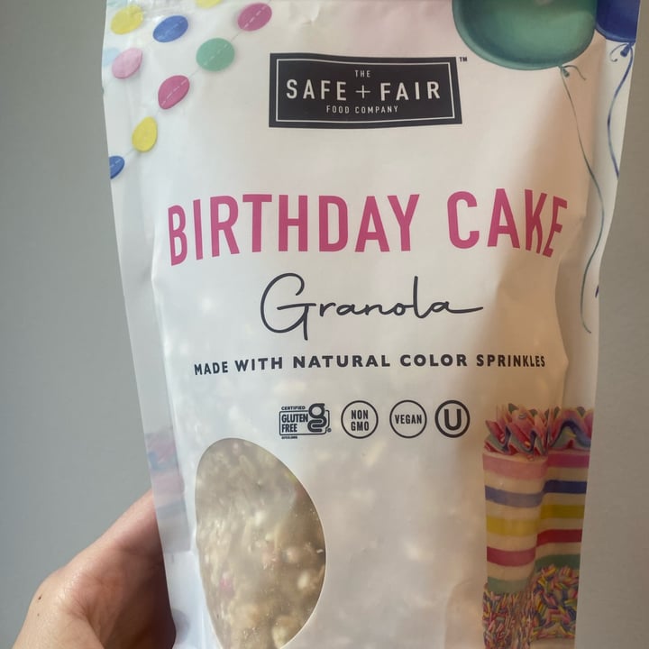 photo of The Safe + Fair Food Company Birthday Cake Granola shared by @hnmk on  20 May 2022 - review