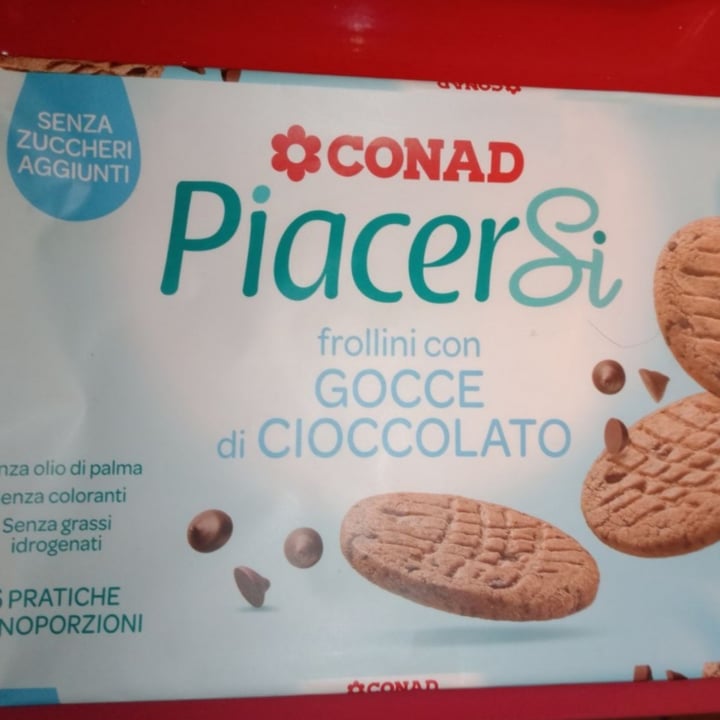 photo of Piacersi | Conad biscotti con gocce di cioccolato shared by @martasimone2010 on  21 May 2022 - review