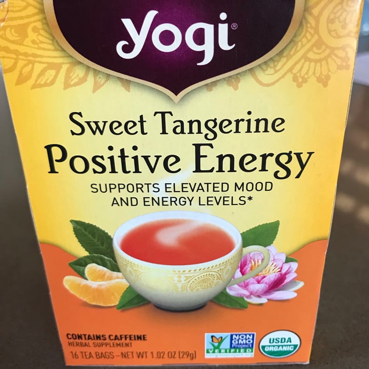 photo of Yogi Tea Organic Sweet Tangerine Positive Energy shared by @happyroxy on  07 Nov 2020 - review
