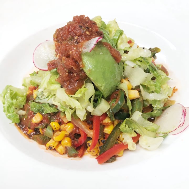 photo of El Dorado Kitchen Veggie Tostada shared by @liladawn on  02 Oct 2020 - review